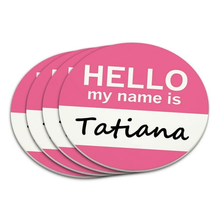 

Tatiana Hello My Name Is Coaster Set