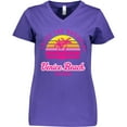 thumbnail image 3 of Inktastic Summer Enjoy the Sunshine Venice Beach California in Pink Women's V-Neck T-Shirt, 3 of 5