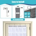 thumbnail image 4 of Retrocular 40 Pockets Over the Door Shoe Organizer, Hanging Mesh Pockets Shoe Rack Storage Closet Organizer, White, 4 of 6