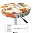 thumbnail image 4 of Lsque Autumn In The Forest Round Bar chair cushion covers Velvet Fabric Premium Comfort Protects from Scratches and Stains for 14-17 Inch Chair- 13 inch, 4 of 7