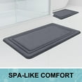 thumbnail image 6 of Smiry Memory Foam Bathroom Mat Rug 47" x 24", Ultra Soft Absorbent Bath Rug, Non-Slip Machine Washable Bath Carpet, Dark Grey, 6 of 8