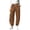 Brown, variant on Leopard Pants Women Barrel Sweatpants Casual Baggy Lounge Pants Ladies High Waist Leopard Barrel Sweatpants Drawstring Elastic Waist Baggy Ankle Jogger Trousers with Pockets Soft