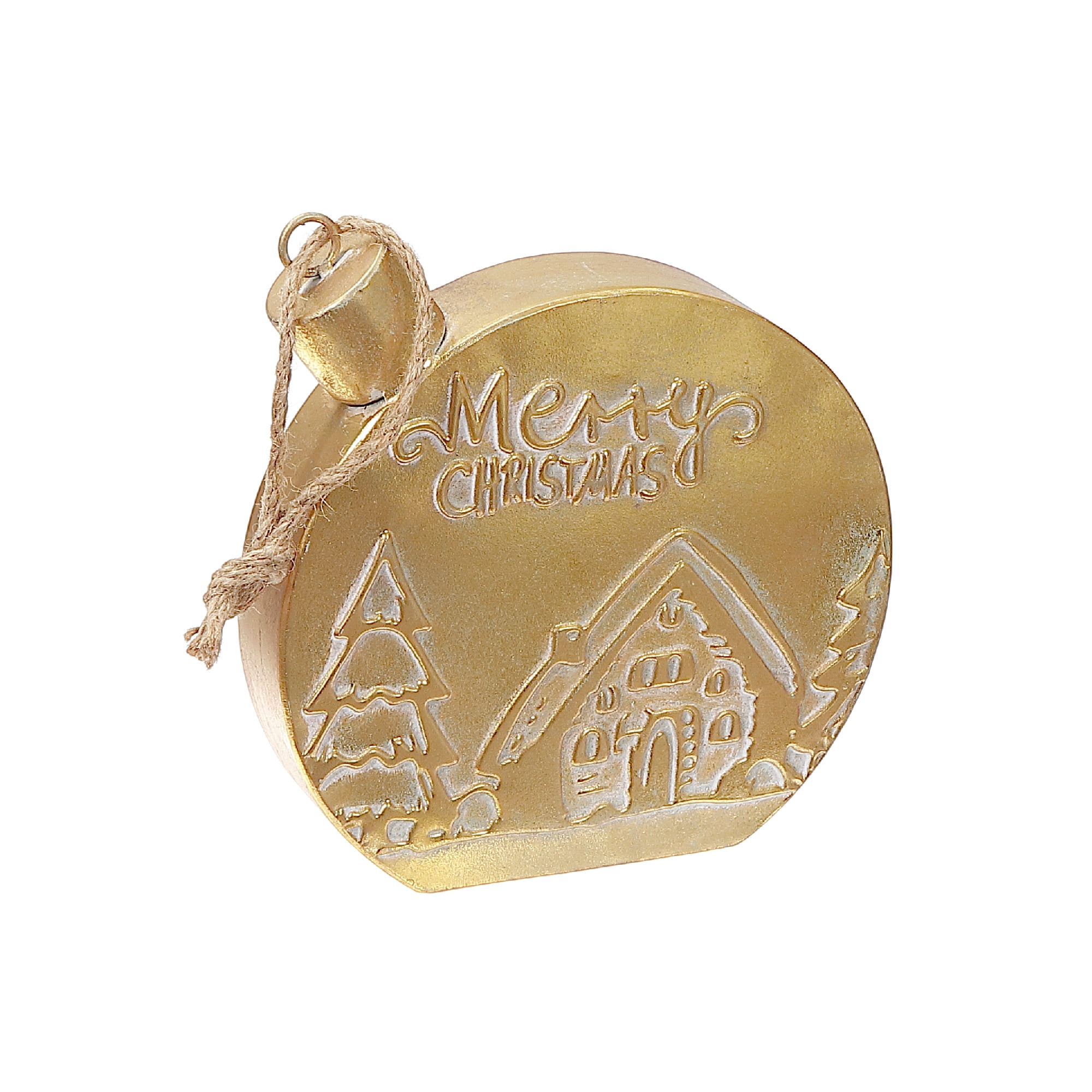 Support De Décoration En Métal Doré (Joyeux Noël)