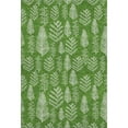 thumbnail image 2 of Addison Rugs Mayfield Premium Machine Washable Transitional Holiday Green Rectangle Rug, 3' x 5', 2 of 7
