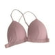 thumbnail image 1 of Sujetador Inalámbrico Jumpingount Bralette Hilo de Algodón Sexy Ropa Interior con Hebilla Frontal Rosa, 1 of 7