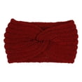 thumbnail image 1 of Banda para el cabello tejida de lana para damas, diadema deportiva europea y americana, accesorios para el cabello de otoño e invierno, banda para el cabello cruzada, 1 of 6