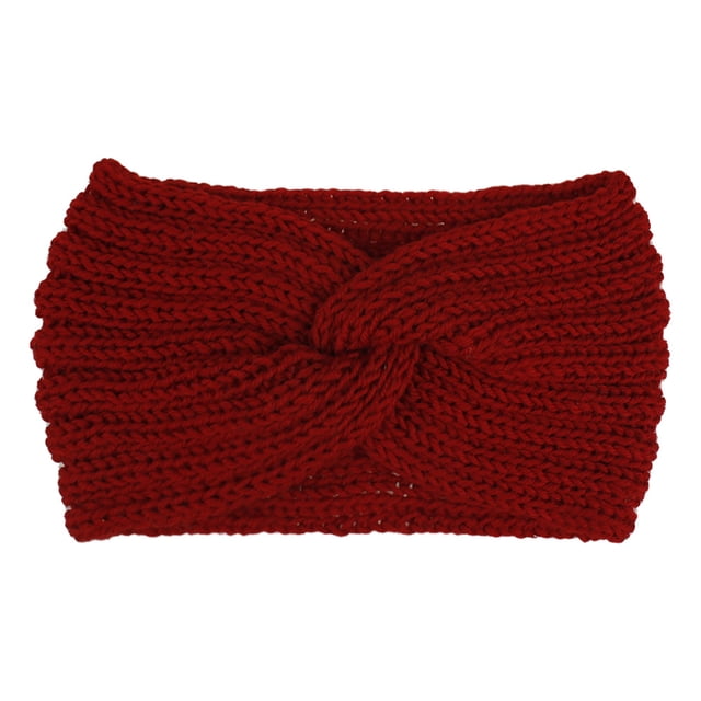 Banda para el cabello tejida de lana para damas, diadema deportiva europea y americana, accesorios para el cabello de otoño e invierno, banda para el cabello cruzada