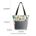 thumbnail image 5 of Fotbe Flowers and Cactus Pattern Beach Tote,Shoulder Handbag,Spacious Tote Bag,Lightweight Travel Bag,Versatile Shopping Bag, 5 of 9