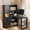 Black, variant on Black MDF - LED Lighting Feature - Study Room Decor - Durable and Spacious Desk