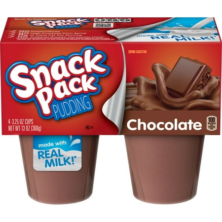 - (3 Pack) Snack Pack Chocolate Pudding Cups, 4 Count