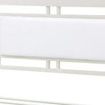 thumbnail image 3 of Metal Frame Full Bed With Leather Upholstered Headboard White, 3 of 5