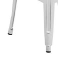 thumbnail image 1 of 30'' High Backless Distressed White Metal Indoor-Outdoor Barstool, 1 of 7