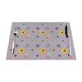 thumbnail image 1 of XMXT 6 Pcs Woven Placemats, Floral Sunflower Print Stain Resistant Anti-Skid Placemat for Kitchen Table, 12 x 18 inches, 1 of 6