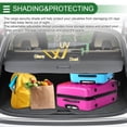 thumbnail image 2 of Car Trunk Retractable Cargo Cover for Mercedes-Benz Viano 2010-2015 Rear Trunk Parcel Shelf Luggage Security Shield Shade Cover Canvas Black, 2 of 7