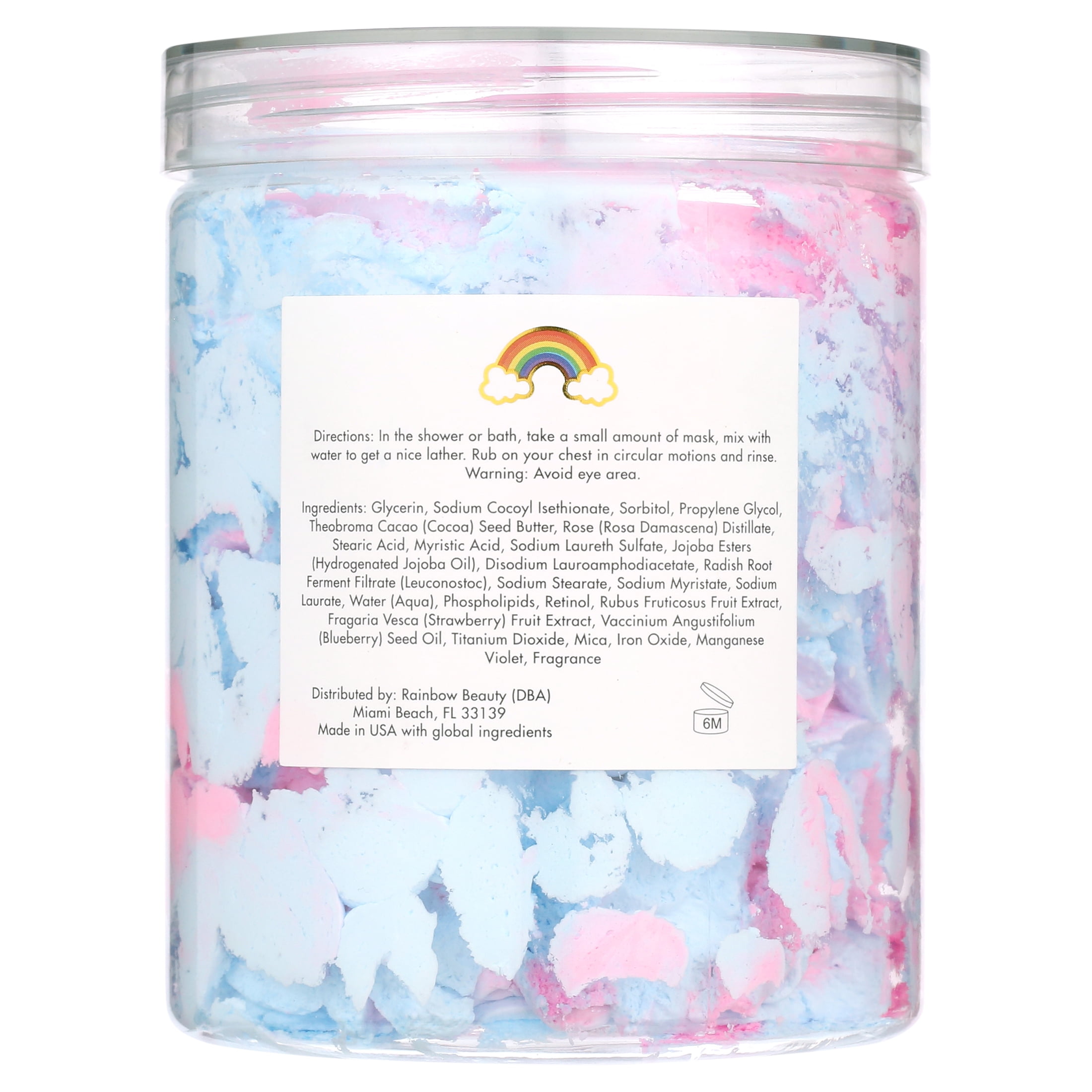 Rainbow FIRM Unisex Chest and Boob Mask, 5oz