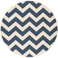 thumbnail image 1 of Safavieh Courtyard Navy Indoor Outdoor Rug - Round 6'7", 1 of 5
