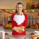 thumbnail image 3 of Delantal de Navidad saludable e inofensivo delantal de cocina decoración de Wdftyju Navidad suministros de fiesta de año nuevo Papá Noel elfo nueva moda, 3 of 7