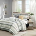 thumbnail image 4 of Gracie Mills Coastal Watercolor Quilt Set 6-Piece Reversible Seashell Pillows GRACE-3149, 4 of 4