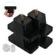 thumbnail image 1 of MERRYHAPY 4Ud Almohadillas De Goma Antivibración Para Aire Acondicionado Con Acolchonado Negro, 1 of 8