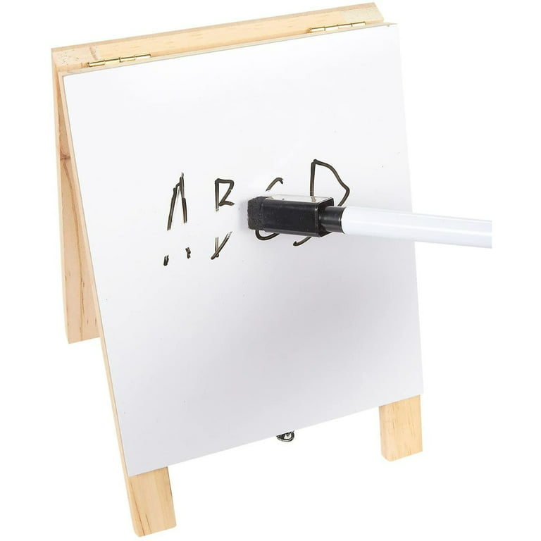 Juvale Small Double Sided Easel, Black Chalkboard & White Dry Erase Boards  (5.5 x 7.8 x 1 in) 