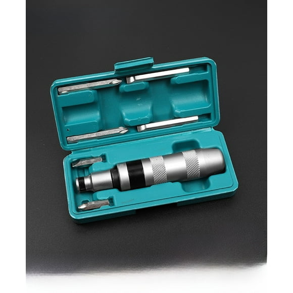 Professional Impact Screwdriver Set with Bit Heads & Strike Tools - 7-Piece Rusty Screw Extractor Kit in Sturdy Plastic Case, Factory Direct for DIY & Construction (Durable, Versatile Sizes)