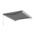thumbnail image 6 of ALEKO 10' x 8' Grey White Stripes Retractable Motorized Patio Awning Sunshade, 6 of 7