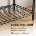 thumbnail image 3 of VIPEK V10 Medium Wire Garment Rack Heavy Duty Clothes Rack, 56.7" L x 15.7" W x 76.4" H, Max Load 720lbs, Black, 3 of 12