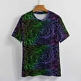 thumbnail image 5 of Women T Shirt Shallow Water O Neck T-Shirts Short Sleeves Multi-colored Vortex Hip Hop Custom Tshirt Street Style Clothe, 5 of 7