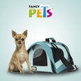 thumbnail image 3 of Transportadora Textil Fancy Pets Azul para perro gato y otras mascotas chica, 3 of 5