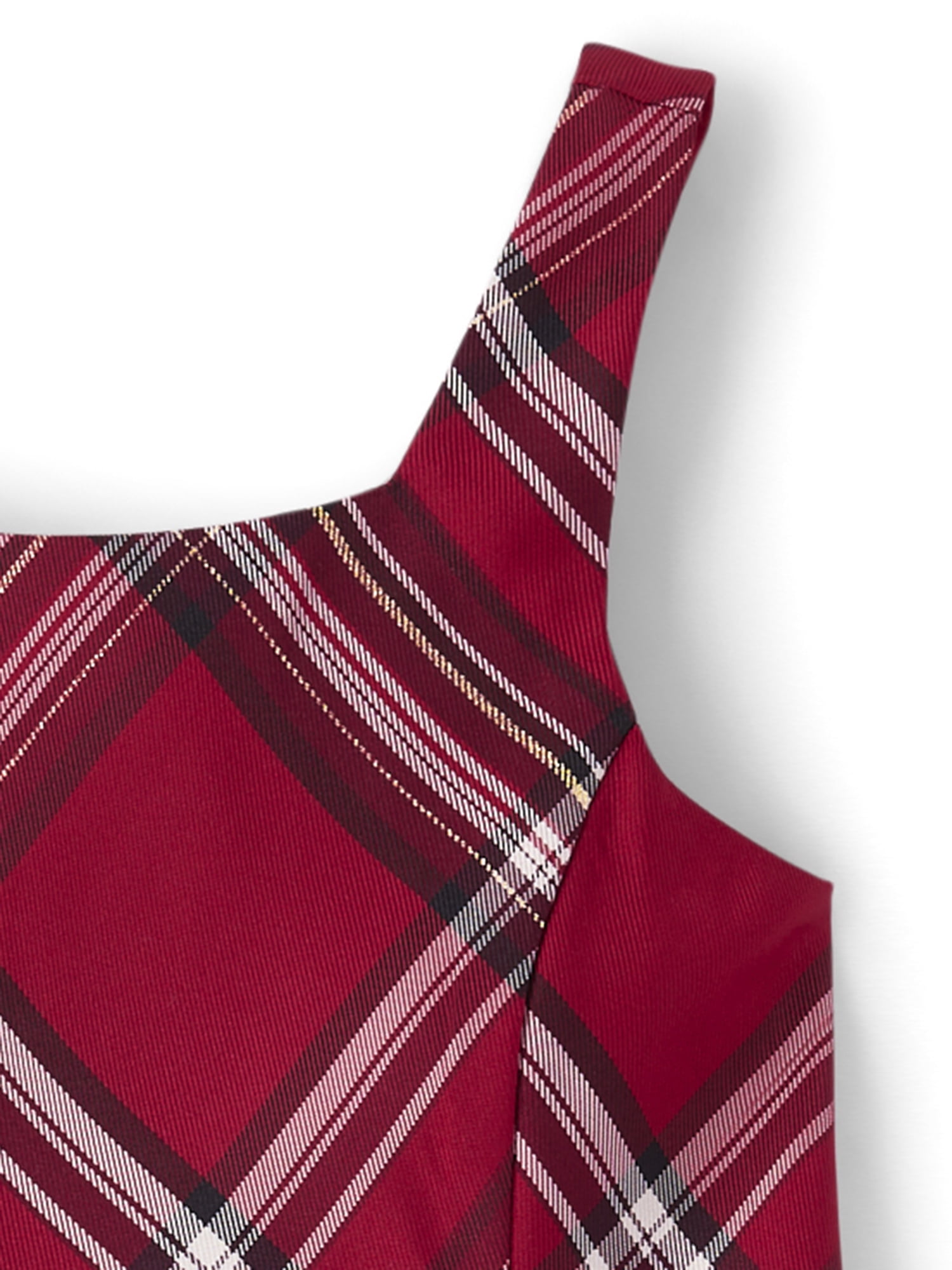 The Children's Place Girls Sleeveless Satin Plaid Bow Bubble Dress, Sizes 4-16