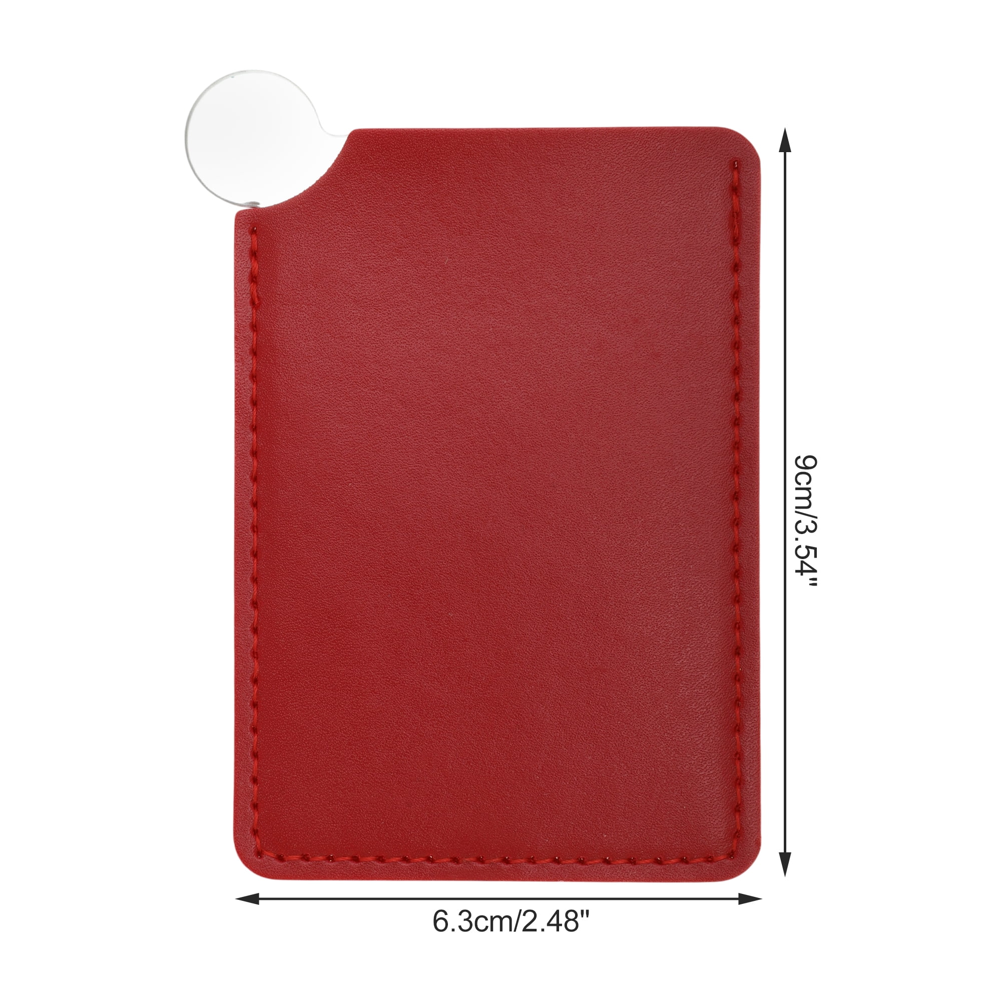 Unique Bargains 1 Pc Convenient Makeup Mirror Red