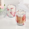 thumbnail image 5 of Pinkish Butterflies Translucent Plastic Cans Storage Canisters with Lid Set of 4, 5 of 7