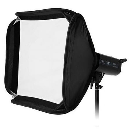 Fotodiox SB-Fldbl-24x24-Flash 24 x 24 in. Pro Foldable Softbox Plus Grid with Flash Speedring for Nikon Canon Yongnuo Speedlites & More