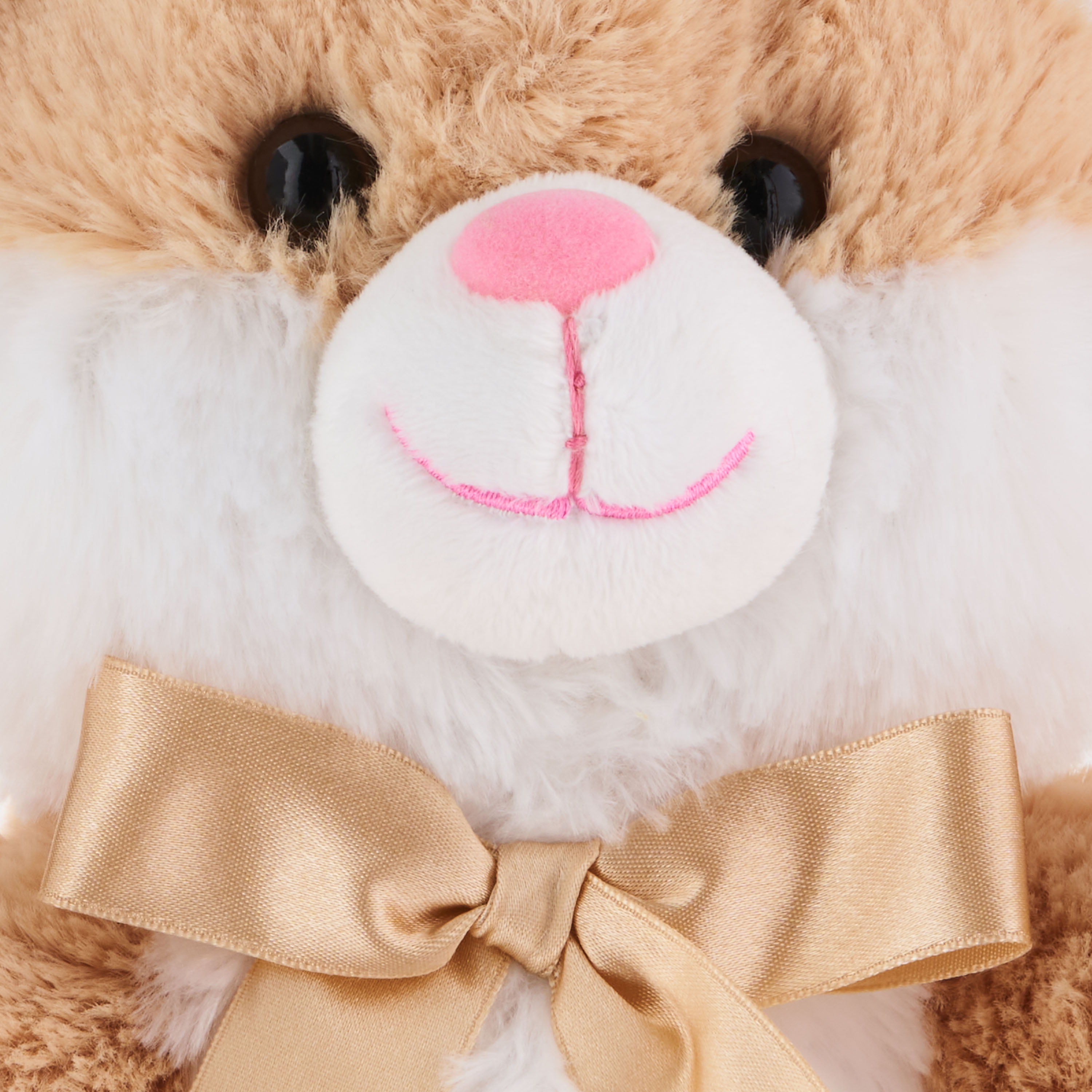 Kawaii Bling Bling Eyes Ribbon Bunny Rabbit Plush - Peachymart