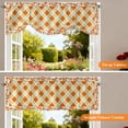 thumbnail image 5 of Lattice Pumpkins Fall Tie Up Valance Curtains for Windows, Kitchen Curtains Window Treatments, Thanksgiving Botanical Farmhouse Short Window Shades Valances for Bedroom Bathroom Cafe 54"x18", 5 of 8