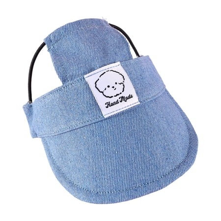Pet Dog Baseball Cap Cat Dog Sun Cap with Ear Holes Adjustable Puppy Outdoor Sun Hat for Daily Walks and Photo Props S