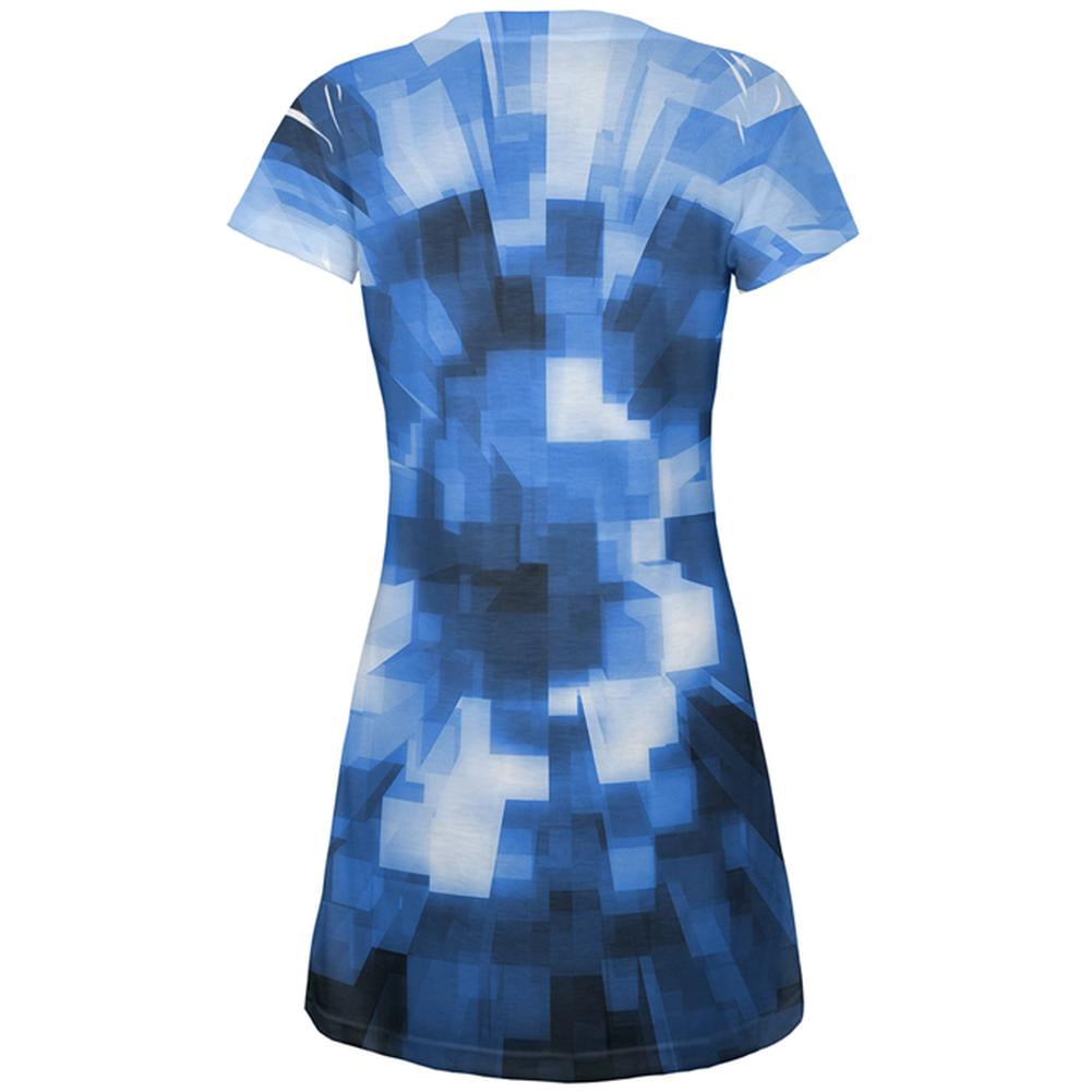 World Game Builder Water Blocks All Over Juniors Beach Cover-Up Dress Multi  SM - Walmart.com