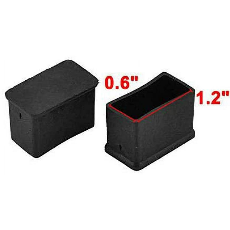 EverDirect Rectangle Shaped Furniture Rubber feet Pads Table Chair Leg Foot End Caps Covers Protectors Black 15x30mm Pack of 8 Walmart