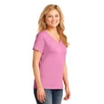 thumbnail image 4 of Port & Company Ladies V-Neck T-Shirt Candy Pink, 4 of 6