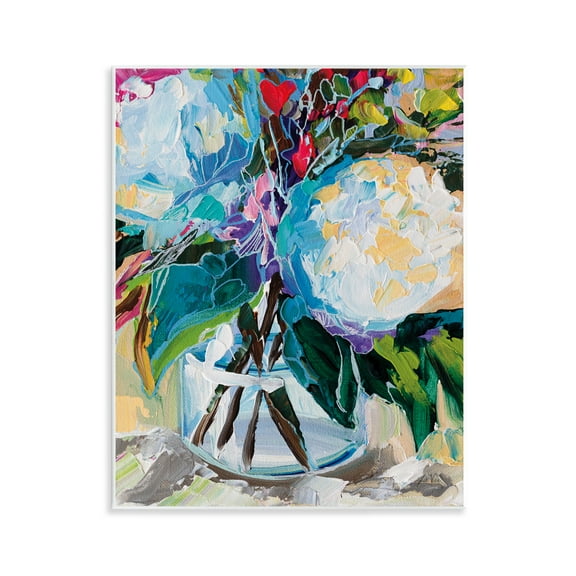 Stupell Industries Modern Lined Bouquet Plants & Flowers Painting Unframed Art Print Wall Art, 11 x 14