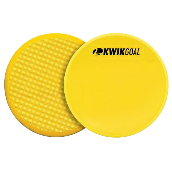 Kwik Goal Flat Round Marker (Pack Of 10), Yellow