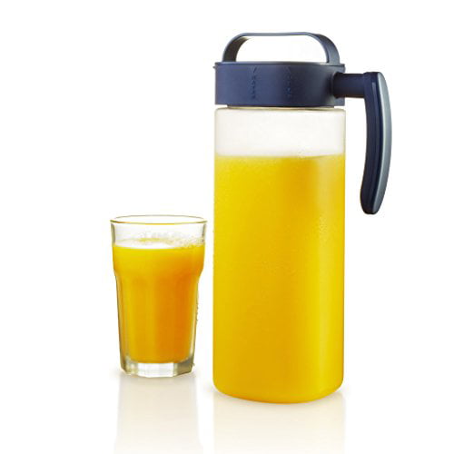Water & Juice Pitcher BPA-Free With Airtight Lid Twist and Pour Komax Tritan Clear Large 2.1 quart