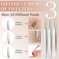 thumbnail image 5 of Kokovifyves Beauty Tools Closed Needle Set Cell Clamp Black Head Clamp Tweezers Squeezing Tool, 5 of 8