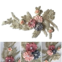 TAILTOSS 1Pcs Multi Colored Flower Shaped Floral Sewing Patch for Jeans Skirt Matching Decorative Repair