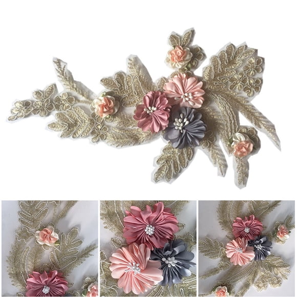 QUMIIRITY Parche Bordado Floral Multicolor Para Ropa Decorativa Y Reparación De Chaquetas Y Blusas