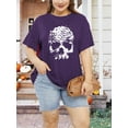 thumbnail image 4 of XCHQRTI Hocus Pocus Shirts for Women Plus Graphic Tees Halloween Plus Size Shirt Sanderson Sisters T Shirts, 4 of 7