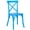 Blue, variant on Kids Blue ToughResin™ Cross Back Chair by Chivari