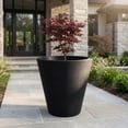 thumbnail image 2 of Algreen Olympus 26" Self-Watering Planter, 100% Recycled Black Resin, 2 of 6