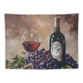 thumbnail image 5 of Orinice Grapes Wine Tapestry Wall Hanging Unique Style Graphic Tapestries Home Wall Decor Art Living Room Bedroom Apartment Farmhouse Dorm 50x40inch, 5 of 6