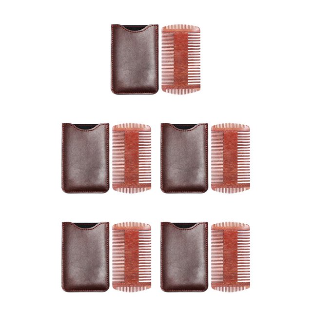 Seitruly Peine para el vello facial Herramientas de enfermería de peso ligero Suministros de modelado Cubierta marrón Type2 NO2